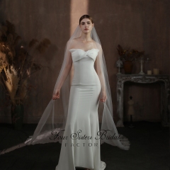 118 Inch Big Flowers Sequin Floral Lace Veil