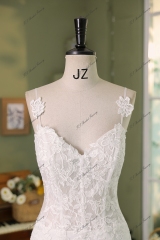 Beading Lace Applique With Lace Underlay Mermaid Bridal Dress