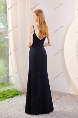 Cowl Neck Soft Satin Bridesmaid Dress