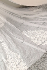 Soft Satin Mermaid Wedding Gowns With Detached Over Skirt