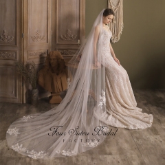 118 Inches Soft Lace Veils