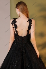 Detached Shoulder Strap With Big Ball Bridal Gown