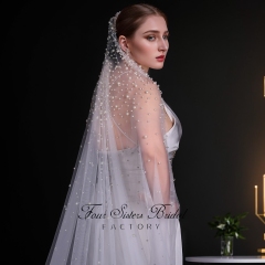 Pearls Wedding Veils