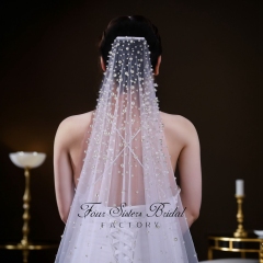 Pearls Wedding Veils