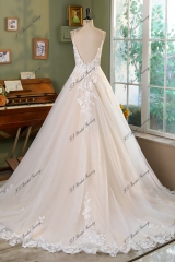 Bohemian A-line Lace Wedding Dress