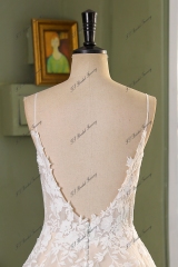 Bohemian A-line Lace Wedding Dress
