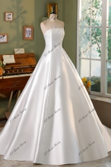 Strapless Mikado Ballgown Wedding Dress