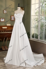 Sweet Heart Soft Satin A Line Wedding Gown