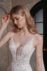 Two Piece Mermaid Lace Crepe Wedding Gown