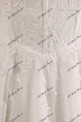 Lace Tulle Wedding Dress With Off-the-shoulder Sleeves