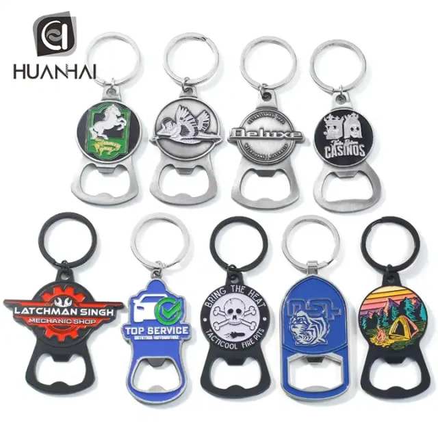 custom enamel 3D logo metal bottle opener