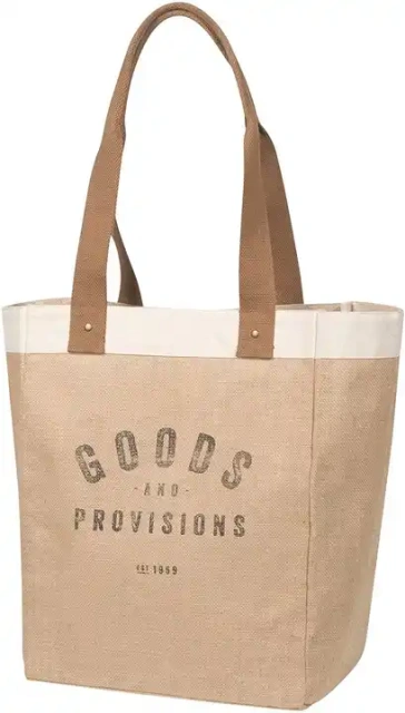 Burlap Market Tote