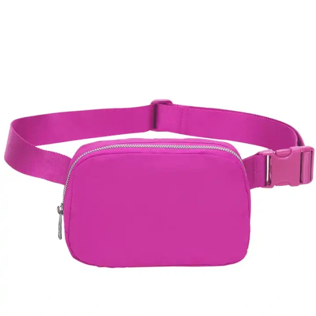 New Fashion Women Waterproof Nylon Fanny Pack Waist Bag Purse for Women Chest Bag Crossbody Cute Belt Sport Bag for Girls