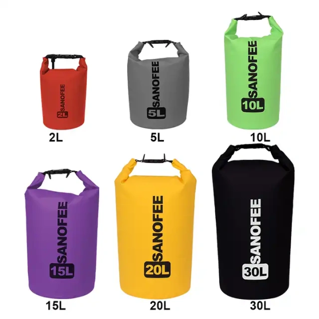 Outdoor Wholesale Ocean Pack 2L 3L 5L 10L 15L 20L 30L PVC tarpaulin Waterproof dry bag waterproof backpack