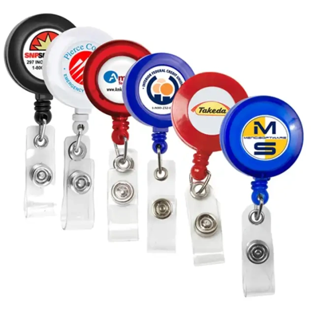 Retractable Carabiner Style Badge Reels