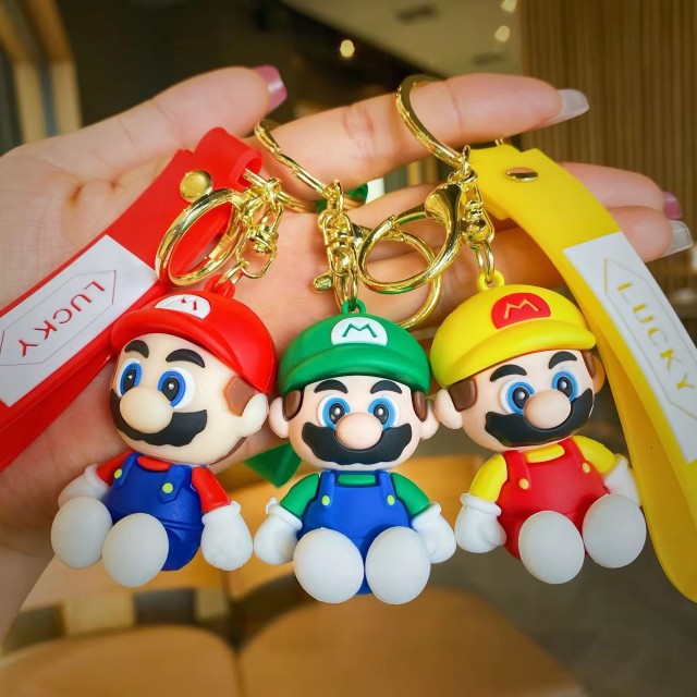 Key chain Custom 3D Mario Silicon Key chain