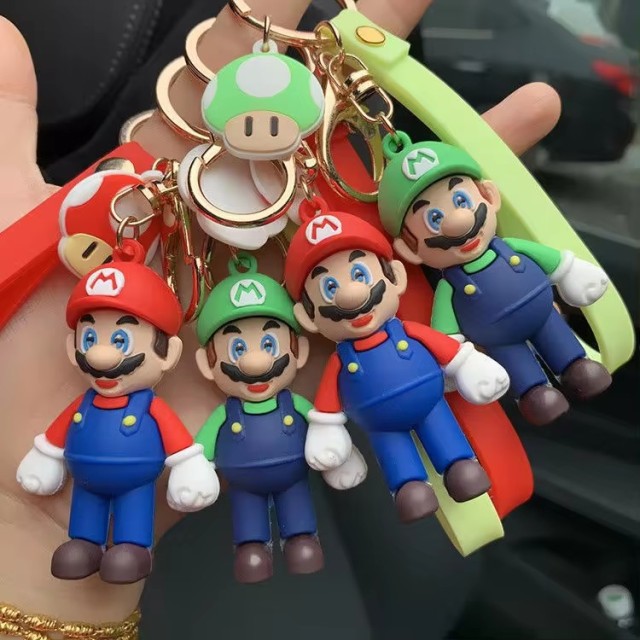 Key chain Custom 3D Mario Silicon Key chain