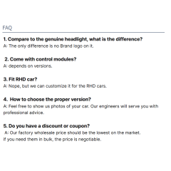 Kabeer Headlight for BMW X1 F48 F49 Headlights 2016-2019 DRL Day Running Light LED Bi Xenon Bulb Assembly