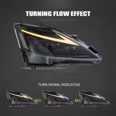 RGB LED Headlights Headlamp for Lexus IS 250/300 350 2006-2012 Sequential Front Lamp for IS Series Accessory