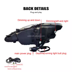 RGB LED Headlights Headlamp for Lexus IS 250/300 350 2006-2012 Sequential Front Lamp for IS Series Accessory
