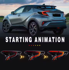 Factory Sale Car Spoiler Light Led Trunk Tail Lamp for Toyota CHR 2018 2019 2020 Rear Taillights
