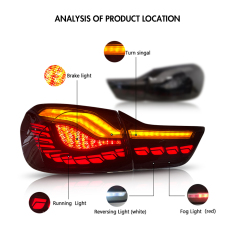 OLED Taillights For 2013-2019 BWM 4 Series & 2014-2018 M4 GTS Tail Lights