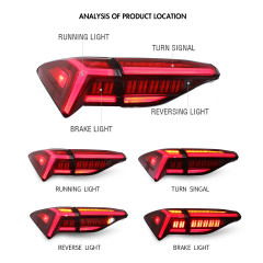 Red Tail Light For 2019-2021 Toyota Avalon Tail Light Assembly