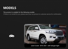 TOYOTA Highlander Car Styling for Toyota Land Cruiser Headlights 2016-2021 LC70-LC90 LED Headlight DRL LED Projector Lens Automotive Accessories