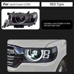 TOYOTA Highlander Car Styling for Toyota Land Cruiser Headlights 2016-2021 LC70-LC90 LED Headlight DRL LED Projector Lens Automotive Accessories