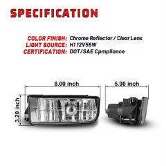 BMW 3 Series Winjet Fog Lights for BMW 3 Series E36 318i 318is 318ti 323i 323is 1992-1998 BMW M3 92-98 Fog Lamp