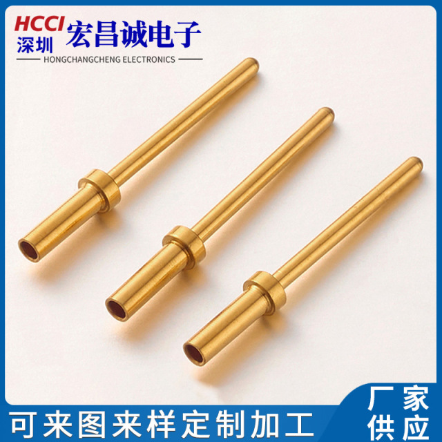 Pin Copper Pin Jack Aviation Connector Pin Crown Spring Pin Socket Female Hole Medical Pin