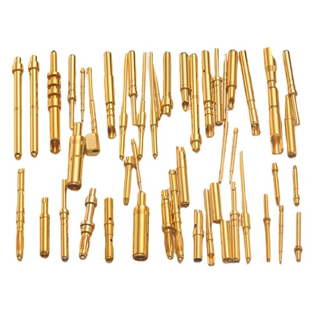 Gold-plated copper pins Electronic pins Conductive pins Solid copper pins TWS Bluetooth headset contacts Brass turning parts