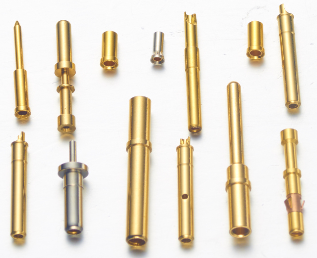 Pin Jack Copper Pin Crown Spring Jack H62 Brass Adapter Male Pin 0.8mm1.0mm1.5
