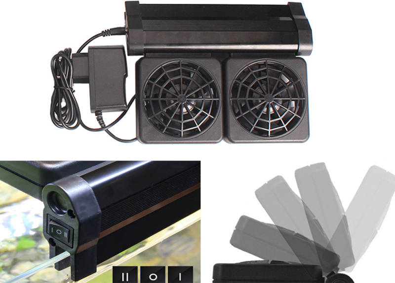 LONDAFISH Aquarium Chillers Aquarium Fan Fish Tank Cooling Fan Marine 2 Fan