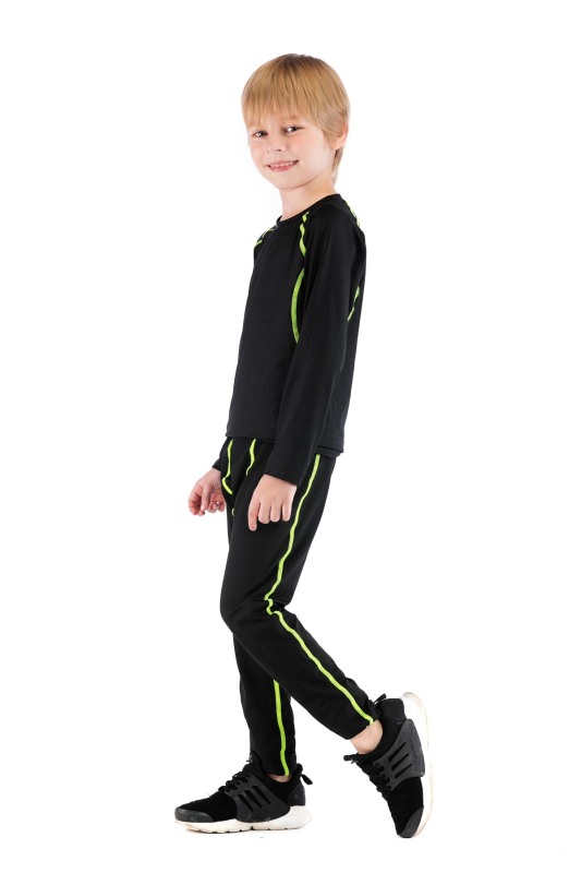 Boys Superhero Long Pants Lightweight Compression Leggings Base Layer Kids Sport Running Trouser