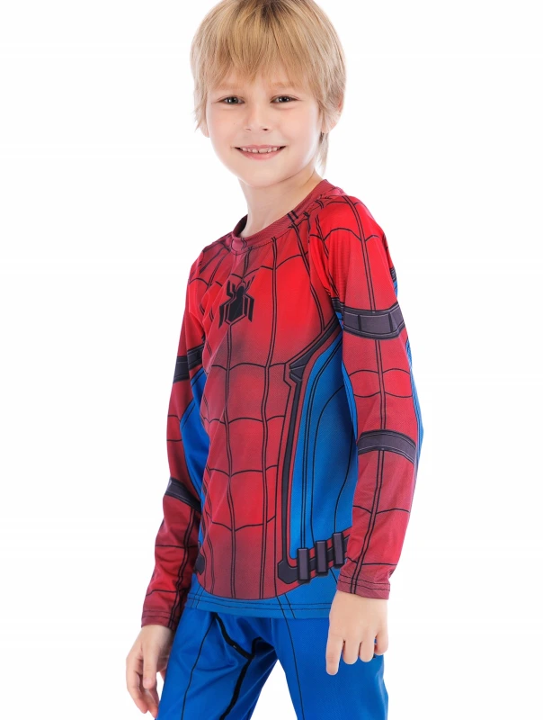 Boys Superhero Long Sleeve Boys Party Classic Role Playing Leisure Long Sleeve T-Shirt