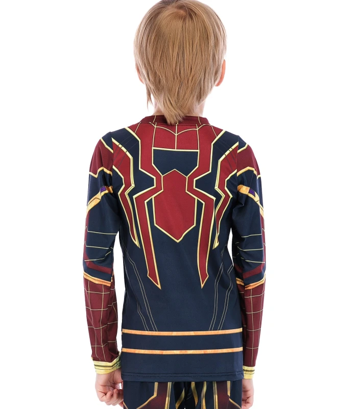 Boys Superhero Long Sleeve Boys Party Classic Role Playing Leisure Long Sleeve T-Shirt