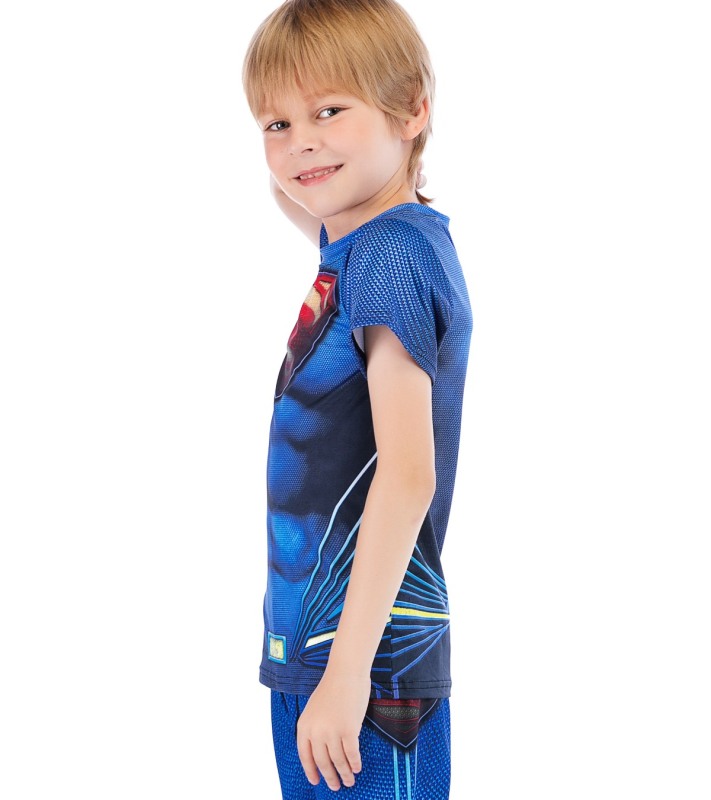 Boys Superhero Series Short Sleeve Boys Party Classic Role Playing Leisure Tops