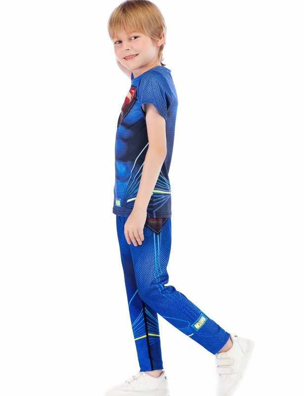 Boys Superhero Classic Serices Tracksuits Kids Role Playing Sports Performance Suit