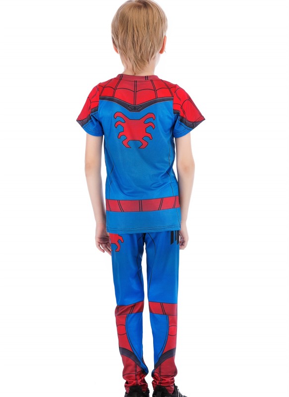 Boys Superhero Classic Serices Tracksuits Kids Role Playing Sports Performance Suit