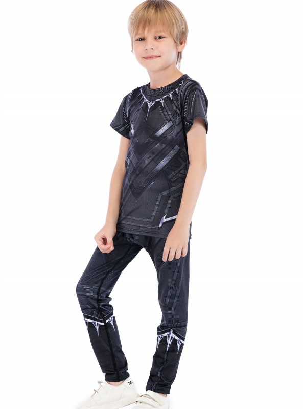 Boys Superhero Classic Serices Tracksuits Kids Role Playing Sports Performance Suit