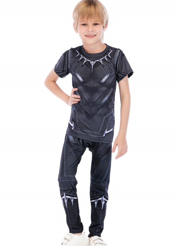 Boys Superhero Classic Serices Tracksuits Kids Role Playing Sports Performance Suit