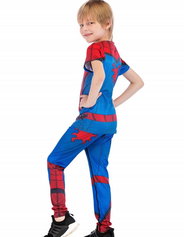 Boys Superhero Classic Serices Tracksuits Kids Role Playing Sports Performance Suit