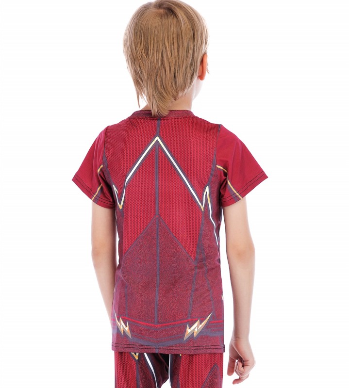 Boys Superhero Series Short Sleeve Boys Party Classic Role Playing Leisure Tops