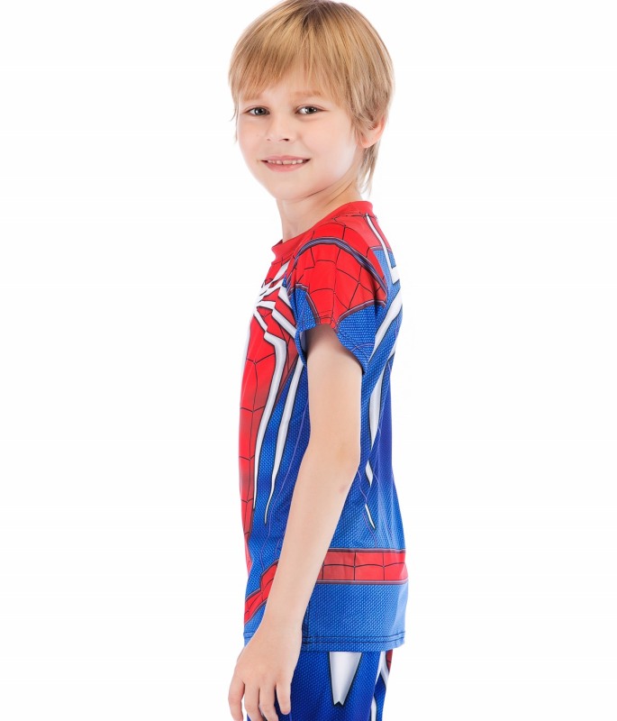 Boys Superhero Series Short Sleeve Boys Party Classic Role Playing Leisure Tops