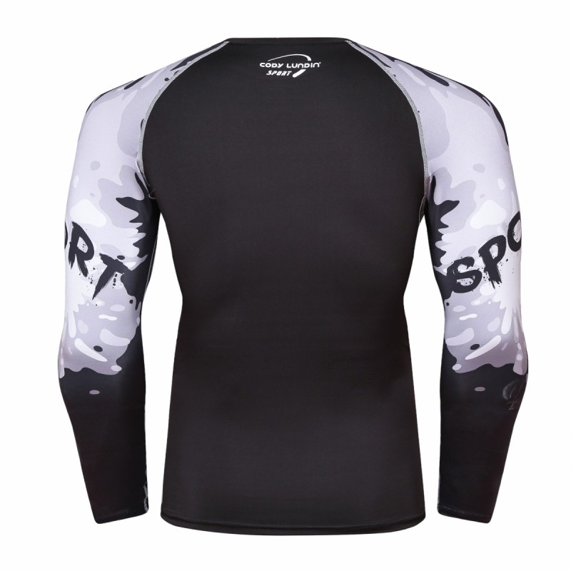 Men's Compression Top Long Sleeve Baselayer Shirt Sports Tights T-Shirt Sport Wear Activewear Running Shirt