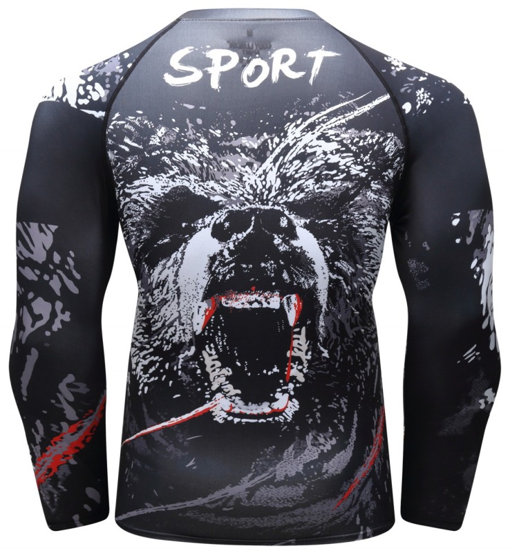 Men's Anime Series Compression Sports Shirt Skin Running Long Sleeve Tee