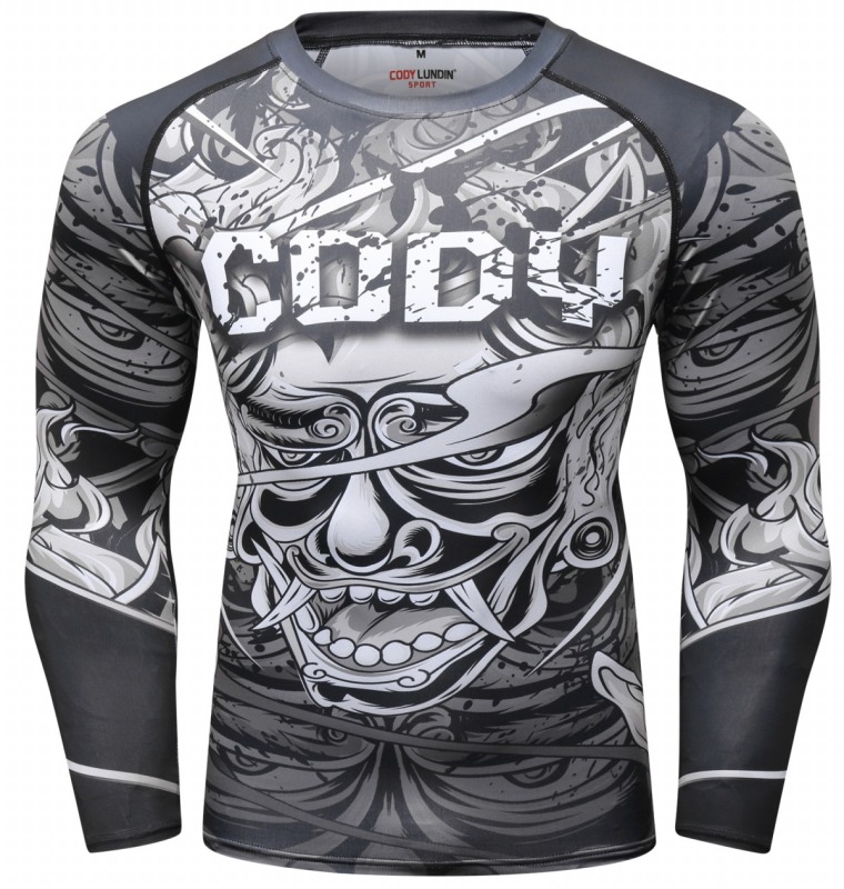 Men's 3D Digital Printing Long Sleeve Shirt Gentleman’s Tight-Fitting Sports Long-Sleeved T-Shirt