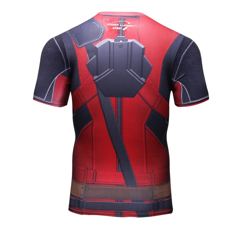 Men's Compression Sport T-Shirt Tight Fitness Shirt Lightning Armor Sports Short Sleeve