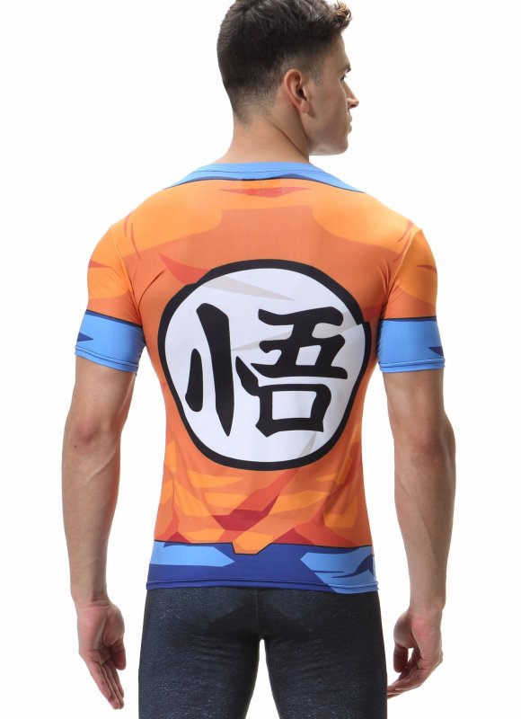 Men's 3D Compression Shirt Skin Tight Anime Printing Tee